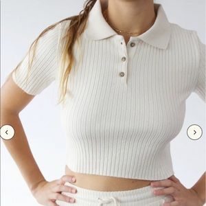 For days ribbed polo shirt.